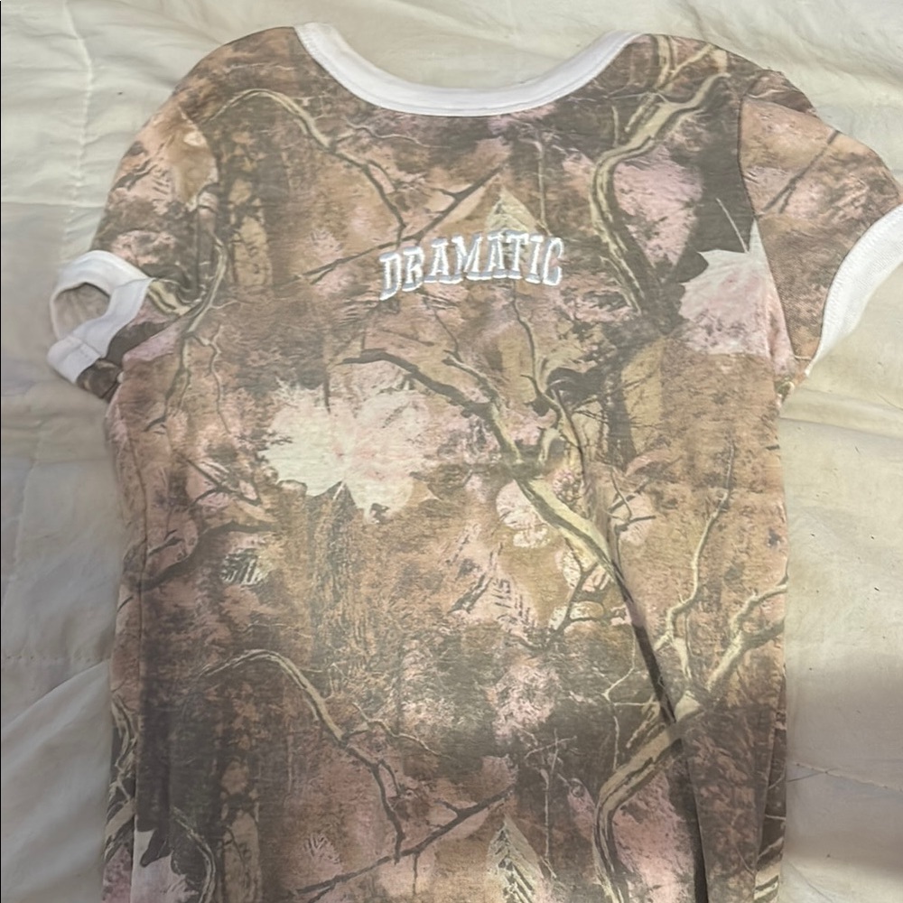 Dramatic Kids Camouflage Tee - Brown and Green